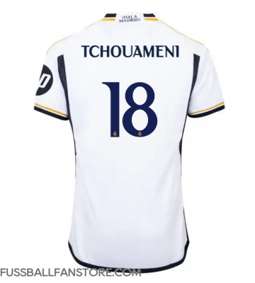 Real Madrid Aurelien Tchouameni #18 Replik Heimtrikot 2023-24 Kurzarm